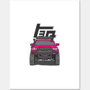 4Runner TRD Offroad adventures - Pink Essential Posters and Art